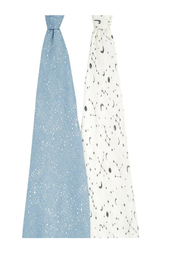 PACK 2 SWADDLE BAMBOO ADEN & ANAIS COSMIC GALAXY