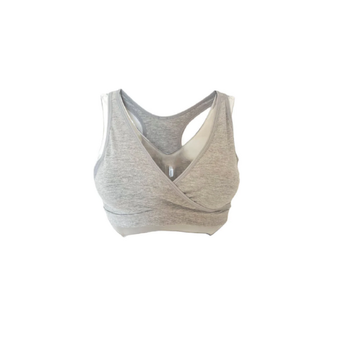 SOSTÉN DE LACTANCIA DE ALGODÓN 2RIOS GRIS TALLA L