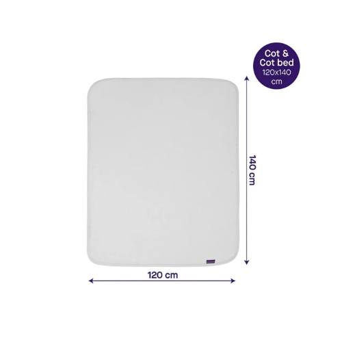 MANTA WAFFLE ALGODÓN BLANCO  120 X 140 CM - CLEVAMAMA