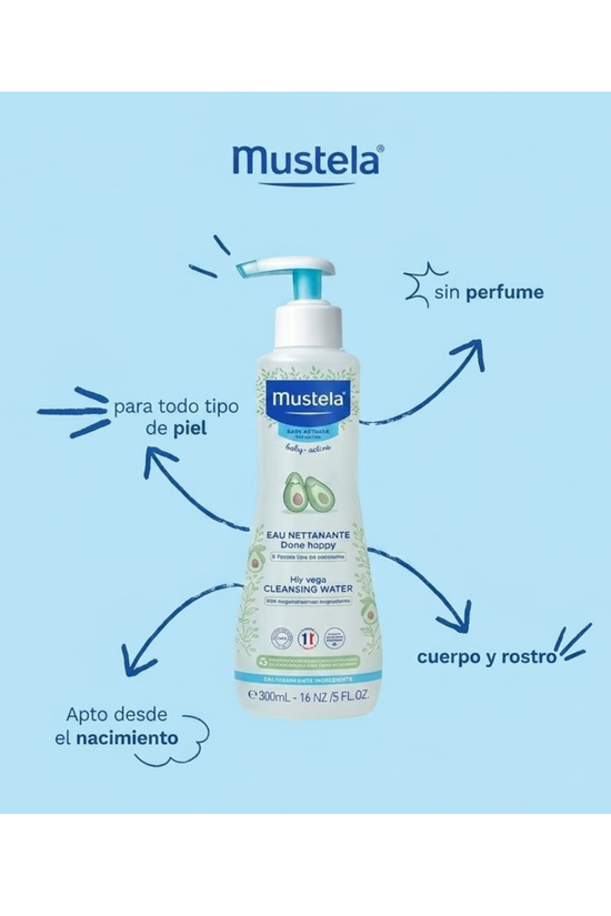 Agua Limpiadora En Seco Mustela 300 Ml