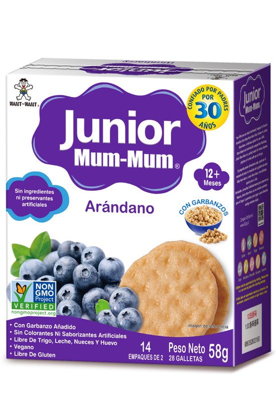 Galletas Junior Mum-Mum Gateadores Arándano 58g +12m