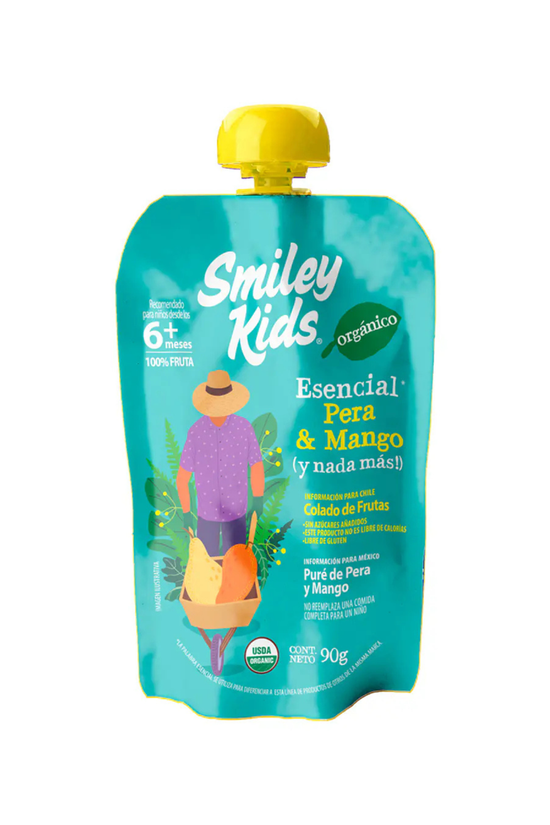 Colado Orgánico de Frutas Smiley Kids 90gr +6m
