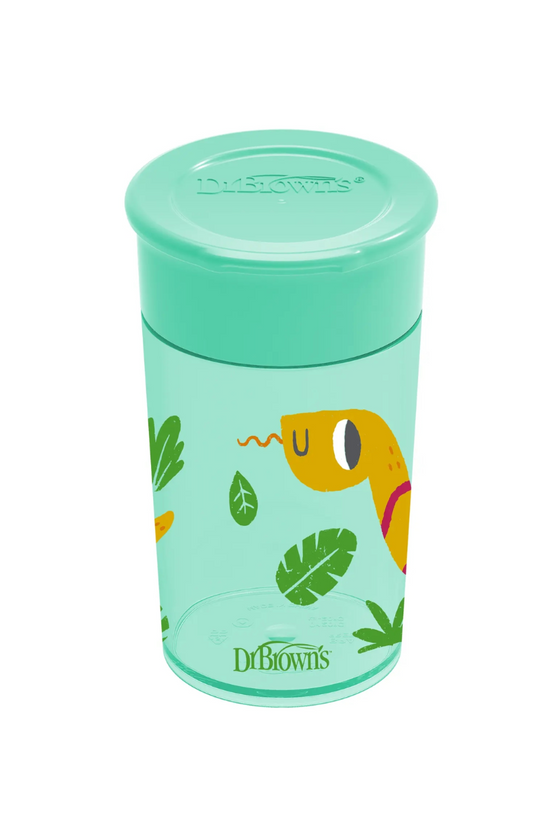 VASO 360° SIN ASAS 300ml 9M VERDE - DR. BROWN'S