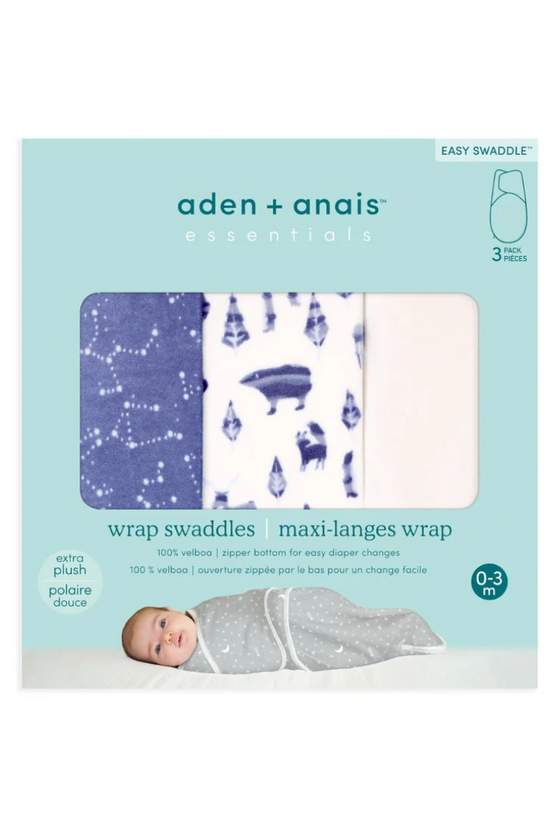PACK DE 3 SACOS DE PLUSH PARA SWADDLING CELESTE ADEN ANAIS