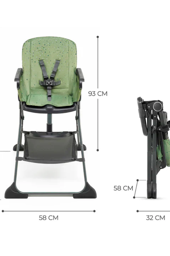 SILLA DE COMER PLEGABLE FOLDEE VERDE KINDERKRAFT