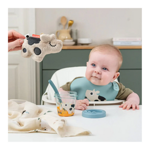 SET 2 CONTENEDORES PARA COMIDA DE BEBÉ TINY FARM AZUL - DONE BY DEER