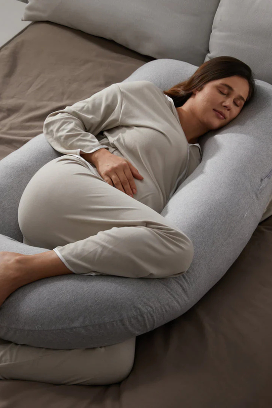 Almohada de Embarazo en Forma de U Momcozy con Tela Refrescante