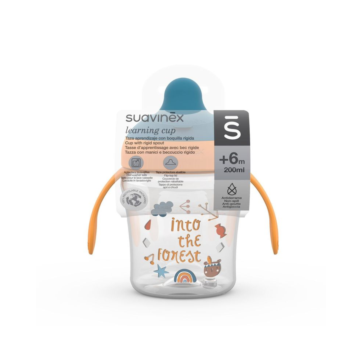 TAZA APRENDIZAJE FOREST AMARILLO 200 ML- SUAVINEX