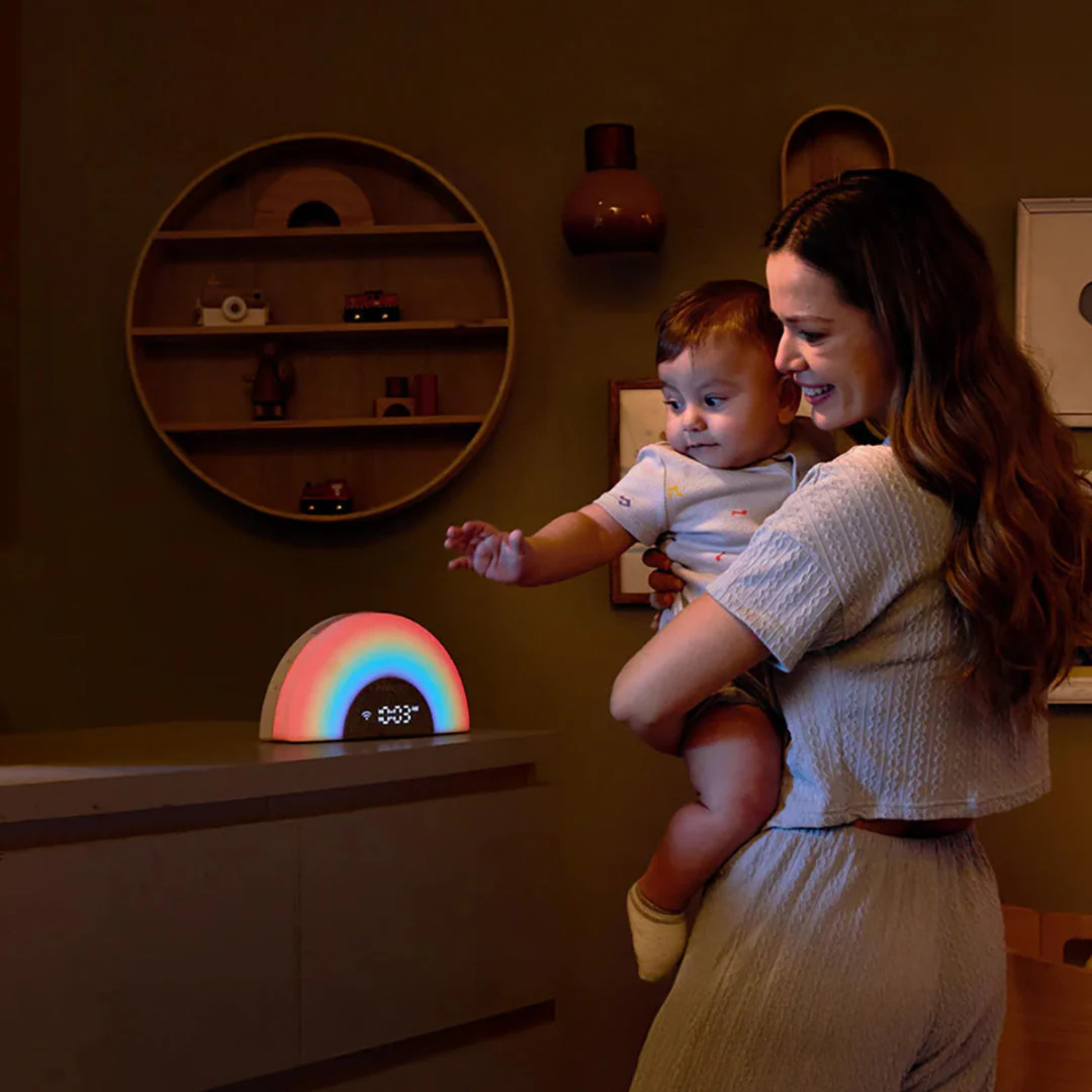 Máquina de Ruido Blanco Momcozy Arcoíris