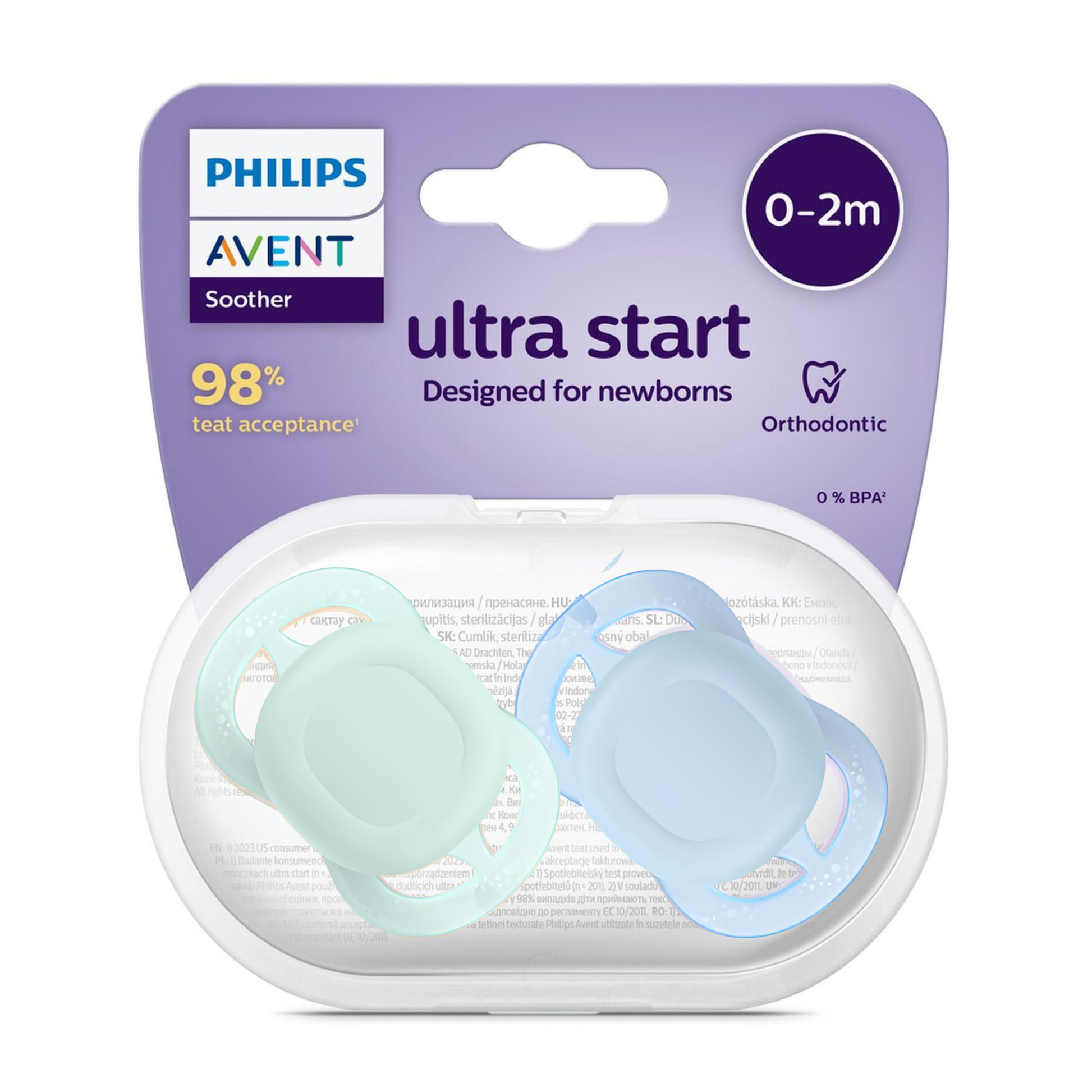 Chupete Philips Avent Soother Ultra Start 0-2m