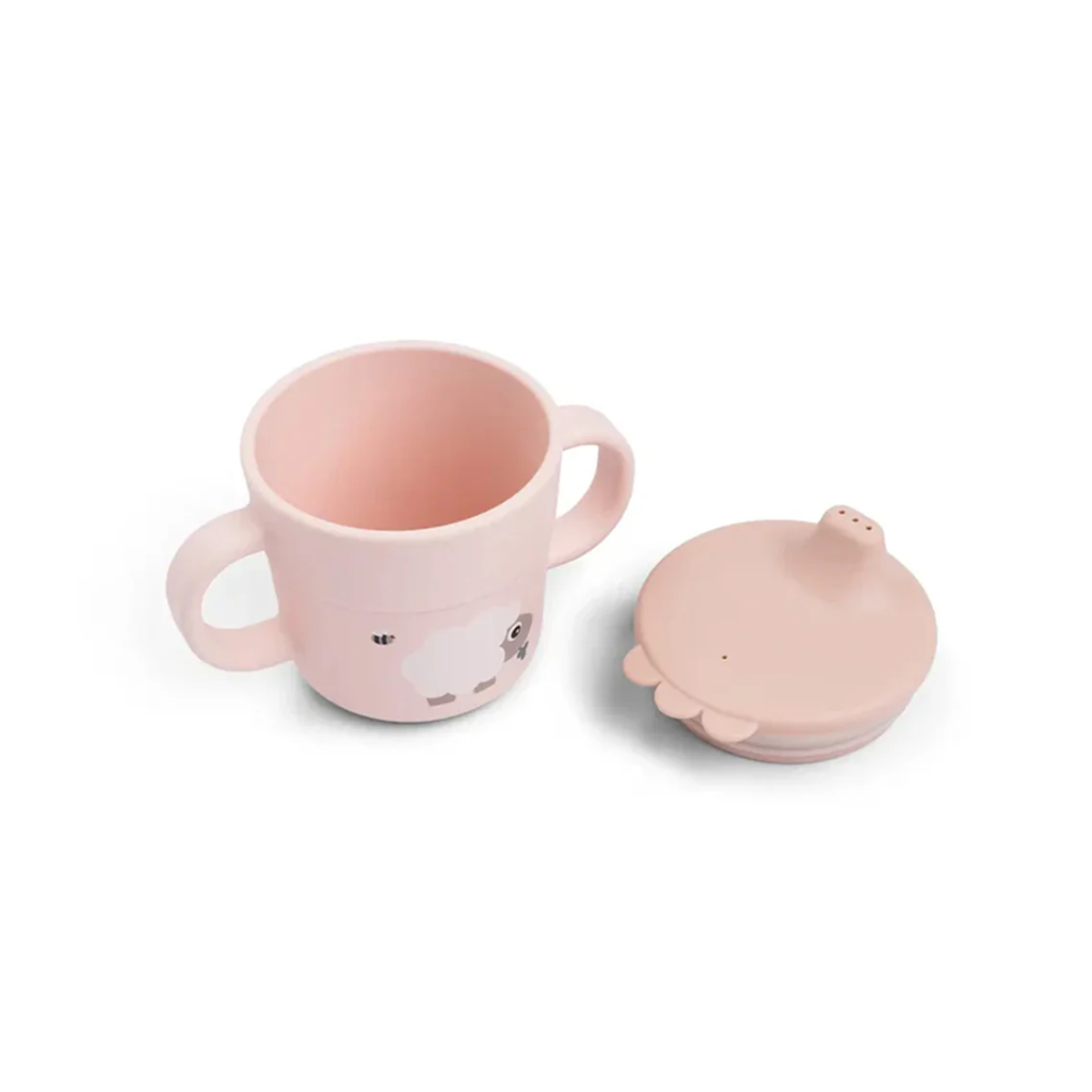 VASO CON BOQUILLA FOODIE TINY FARM ROSA DONE BY DEER