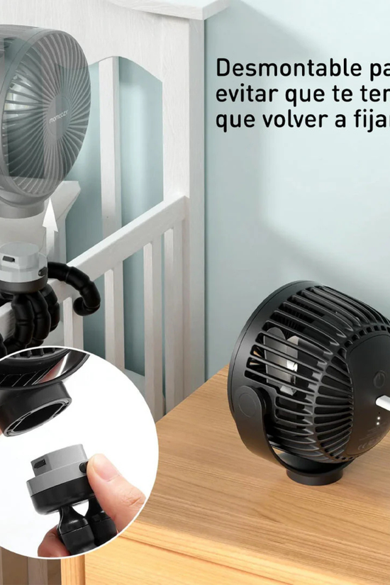 Ventilador Portátil Momcozy para Coche y Cuna