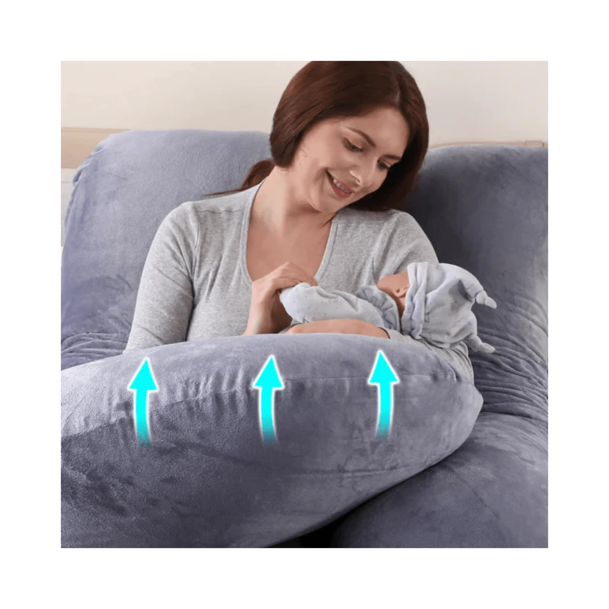 Almohada de Embarazo Momcozy en Forma de U