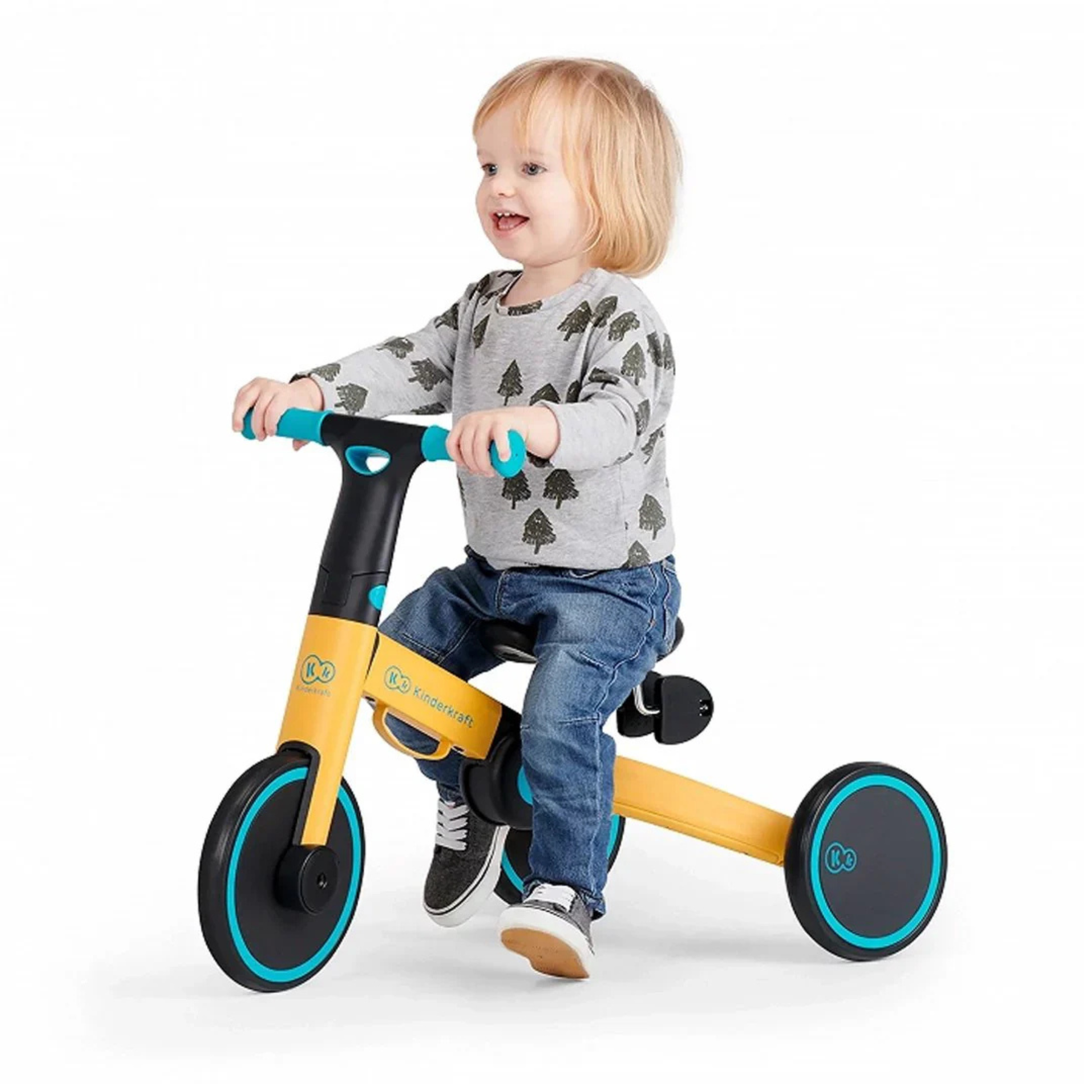 Triciclo Kinderkraft 4TRIKE 3 en 1 Black Volt