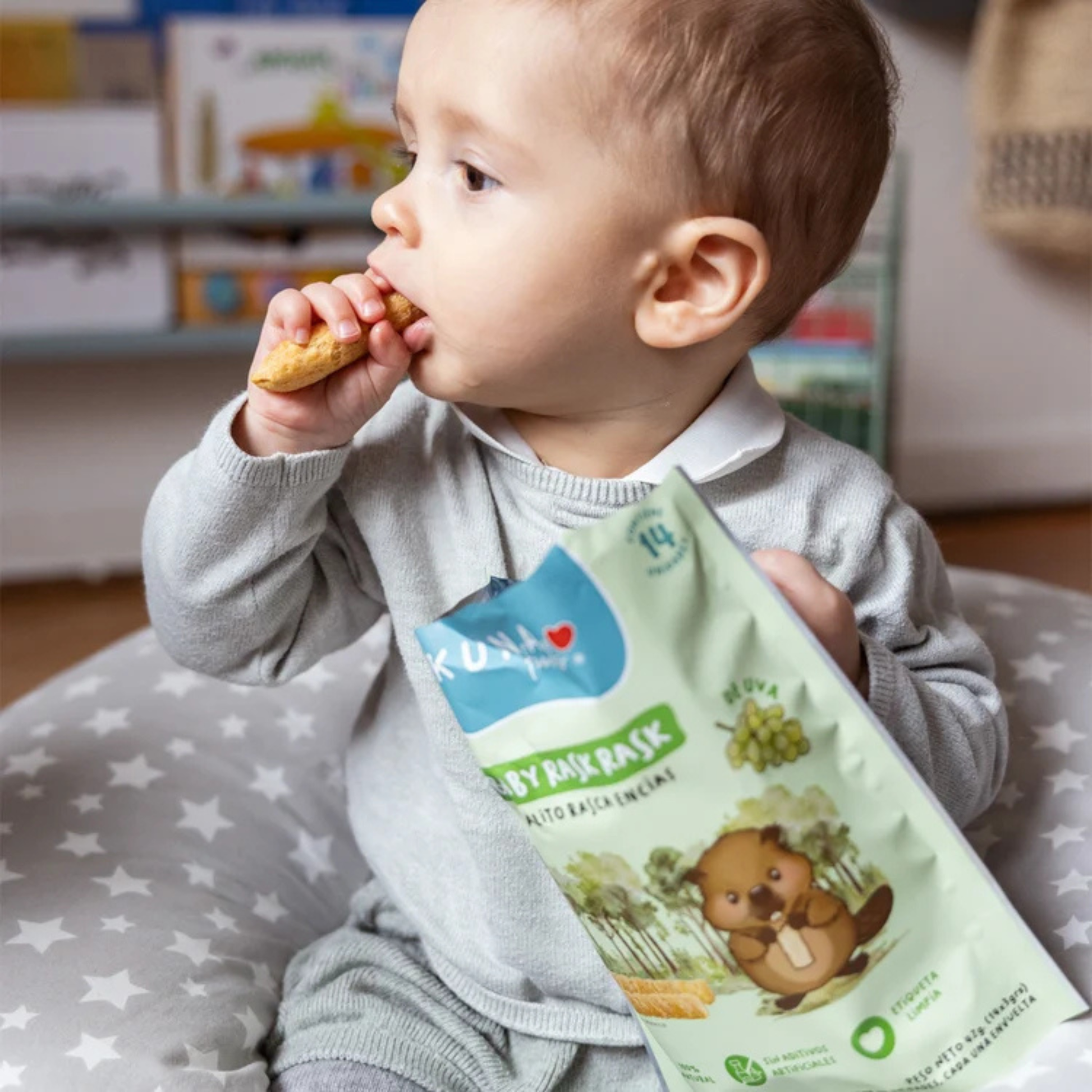 Palitos Rasca Encías Baby Rask Rask Kuna Foods +6 Meses 42 g