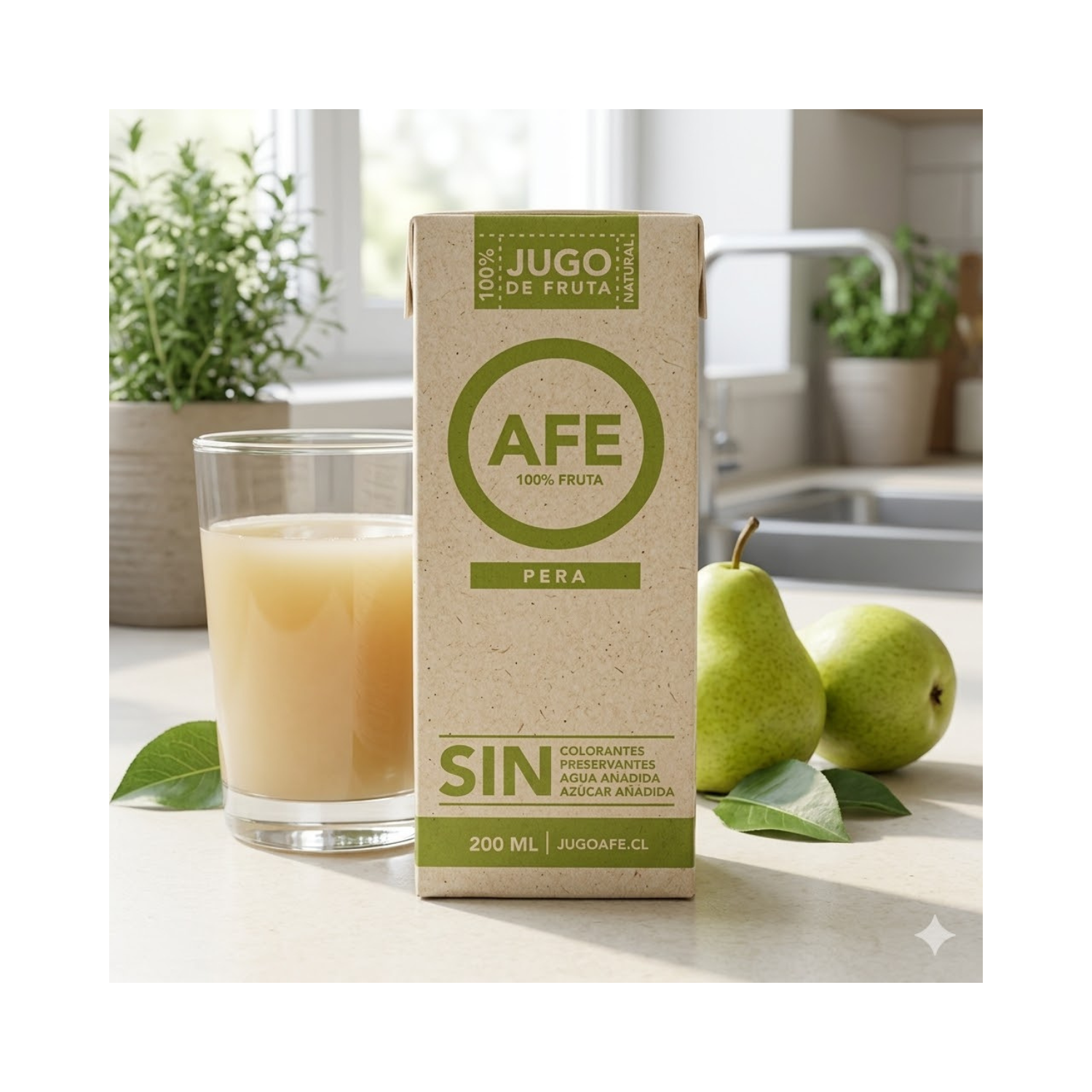 Jugo De Pera AFE 200 ML.