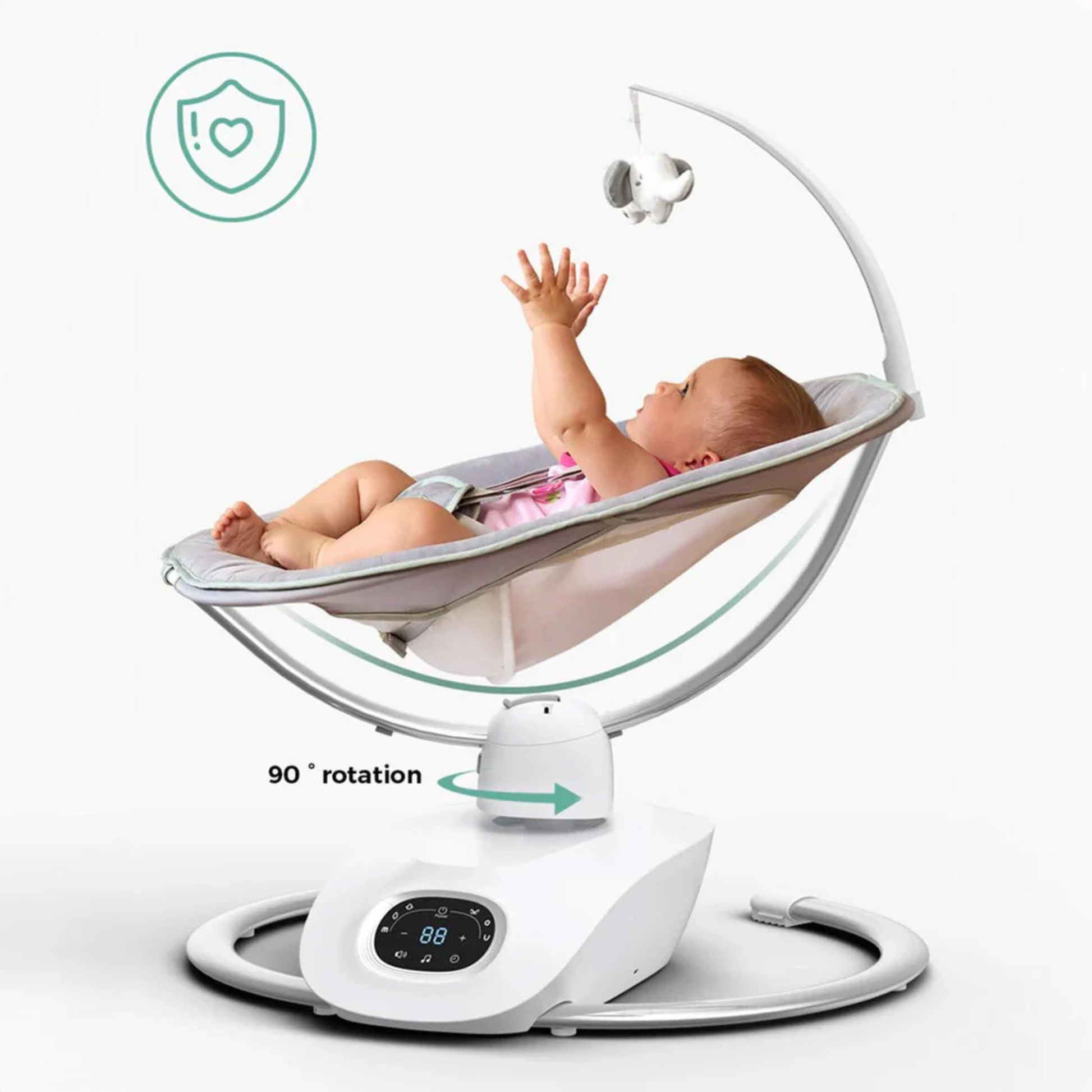 Mecedor Eléctrico para Bebé Momcozy CocoSway con Movimiento 3D