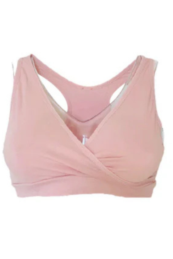 Sostén Maternal para Dormir de Algodón 2Rios Rosa Talla L