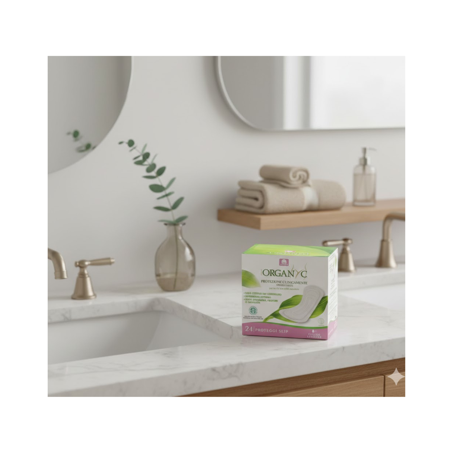 Protector Diario De Algodón Organyc Flujo Leve 24 U