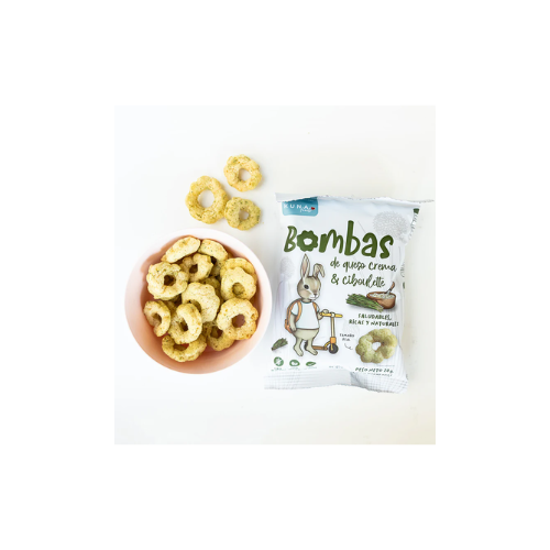 PUFFS BOMBAS QUESO CREMA Y CIBOULETTE 20 GR - KUNA