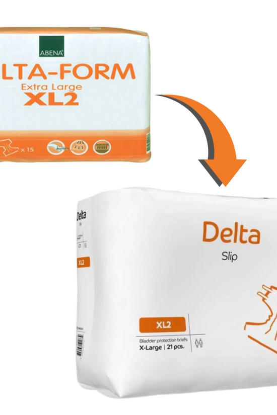 PAÑAL ANATÓMICO DELTA SLIP ABENA  XL2  21 Unidades