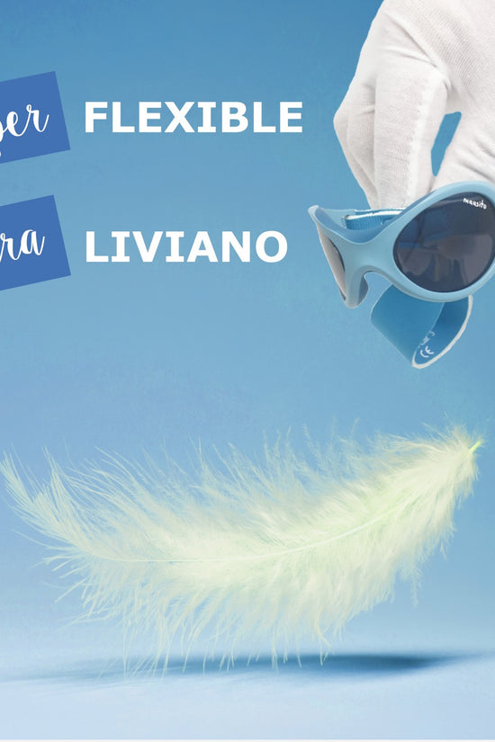 LENTES DE SOL PARA BEBÉS BABY SURFER  0 A 18 MESES AZUL TURQUESA - MAUSITO