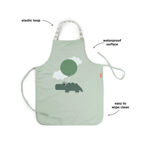 DELANTAL IMPERMEABLE  HAPPY CLOUDS VERDE - DONE BY DEER