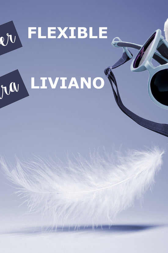 LENTES DE SOL PARA BEBÉS THE HIPPIE  6 A 24 MESES AZUL PIEDRA - MAUSITO