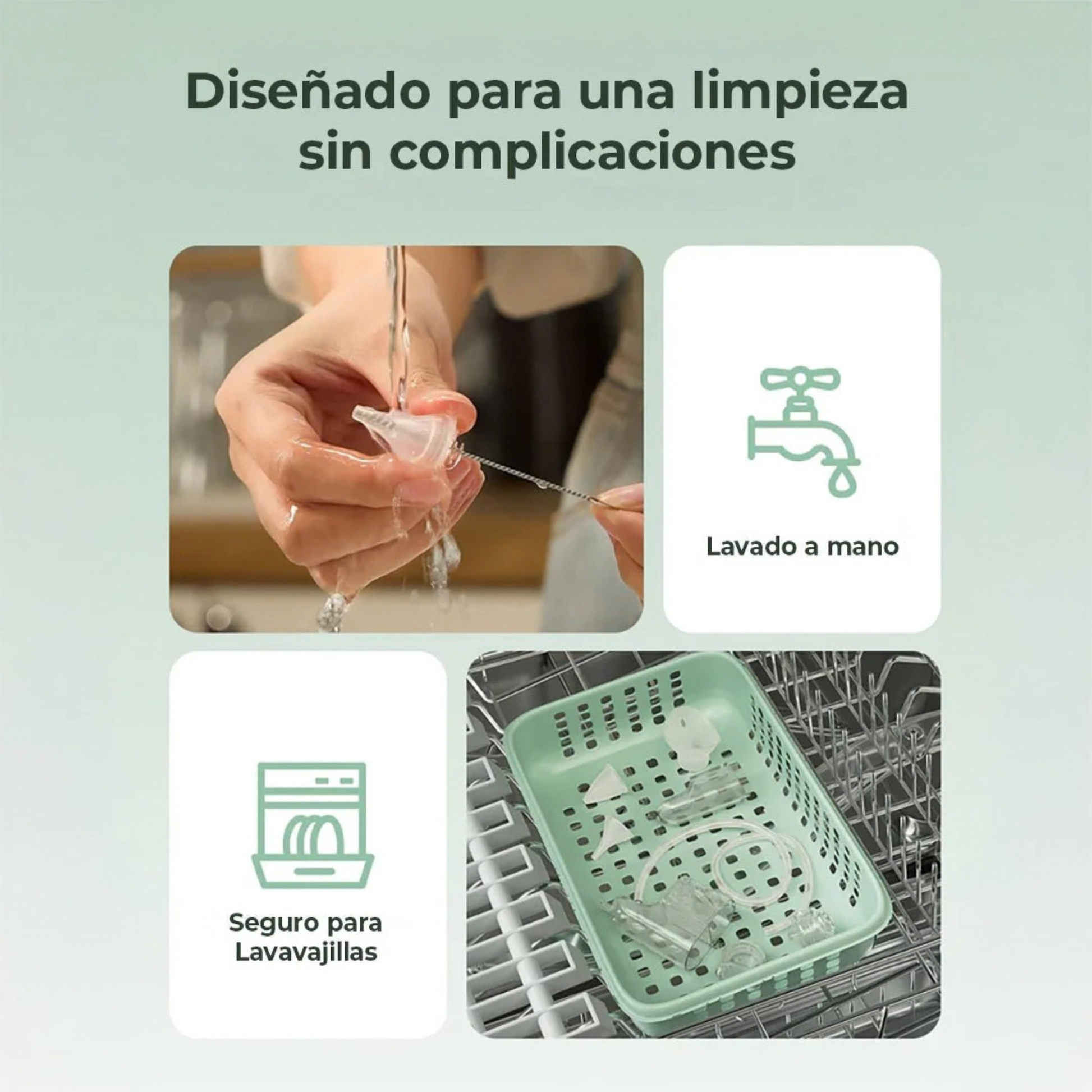 Aspirador Nasal Momcozy BreezyClear Pro Multifuncional 2 en 1 Grado Hospitalario