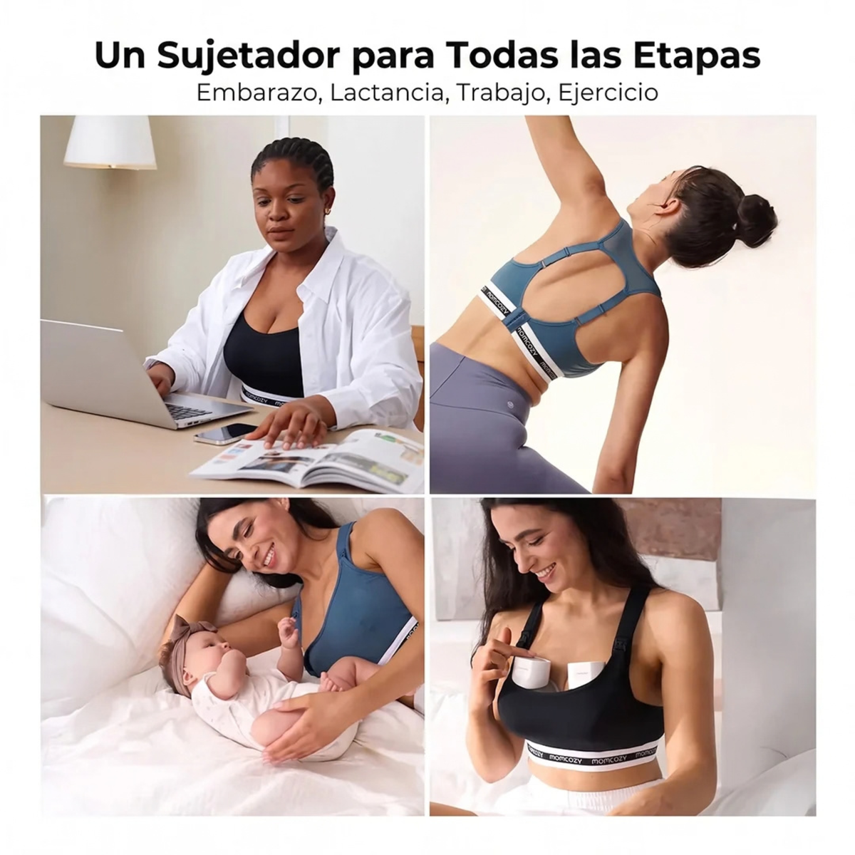 Sostén Deportivo de Lactancia Momcozy Azul