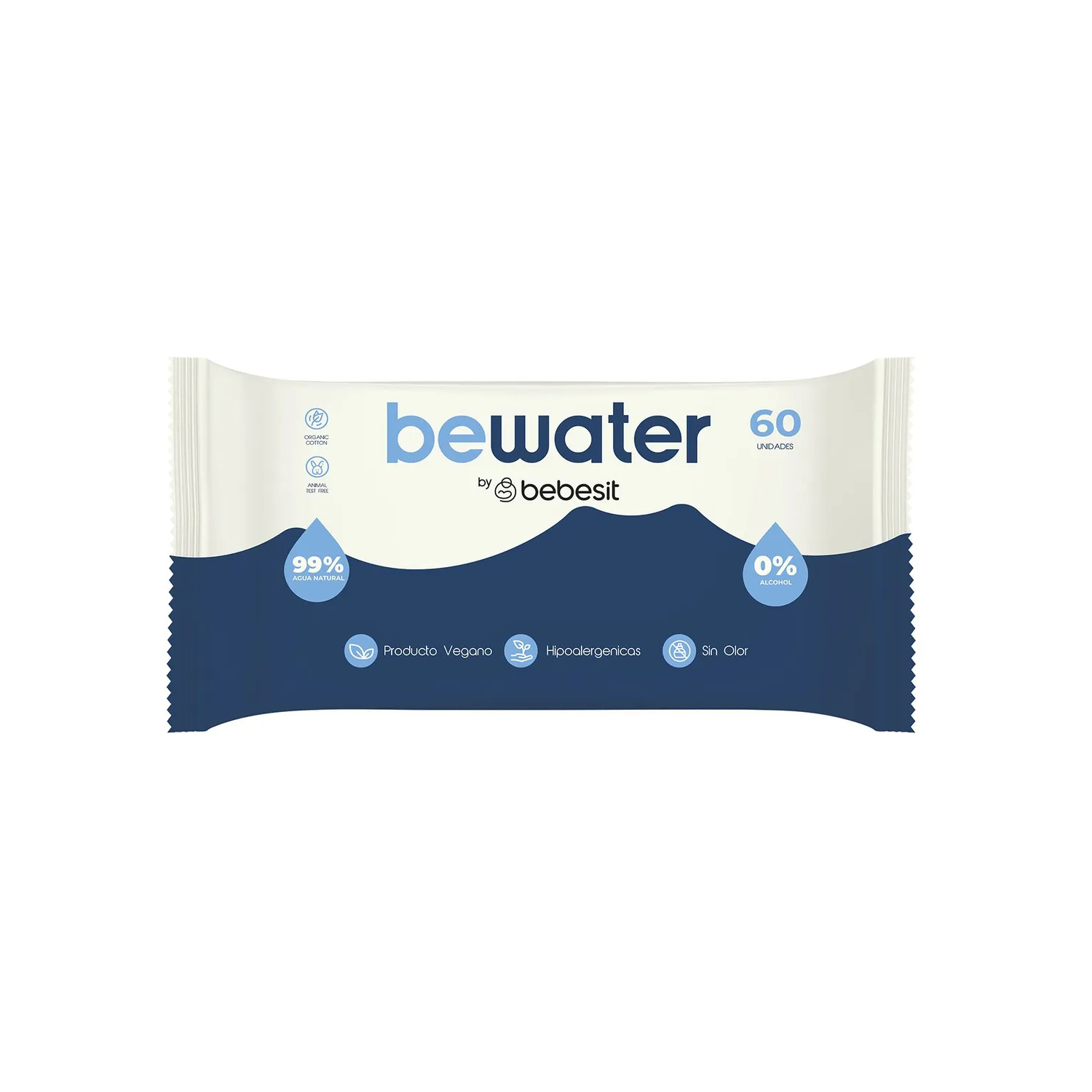 Toallas Húmedas Bewater Pack 4 X 60