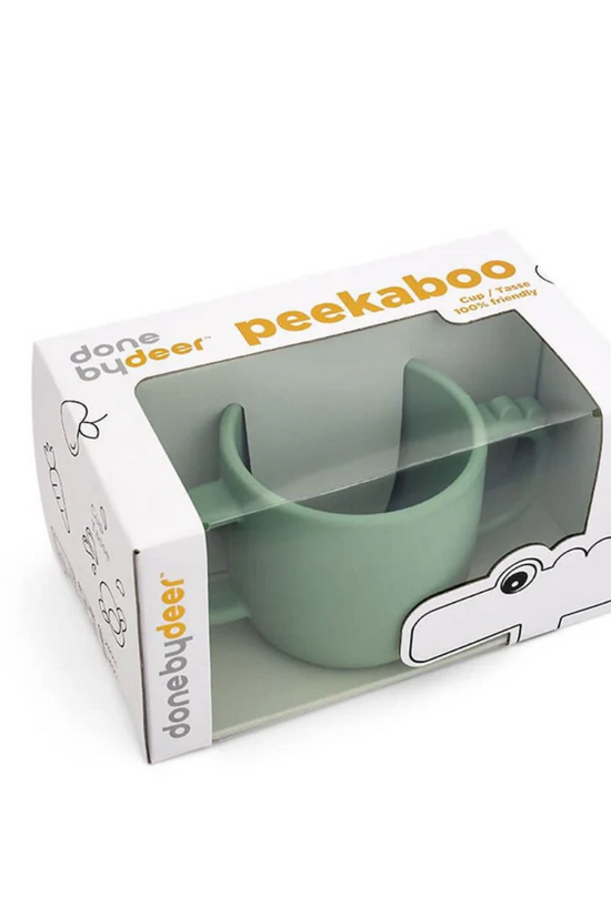 TAZA CON 2 ASAS PEEKABOO CROCO VERDE - DONE BY DEER