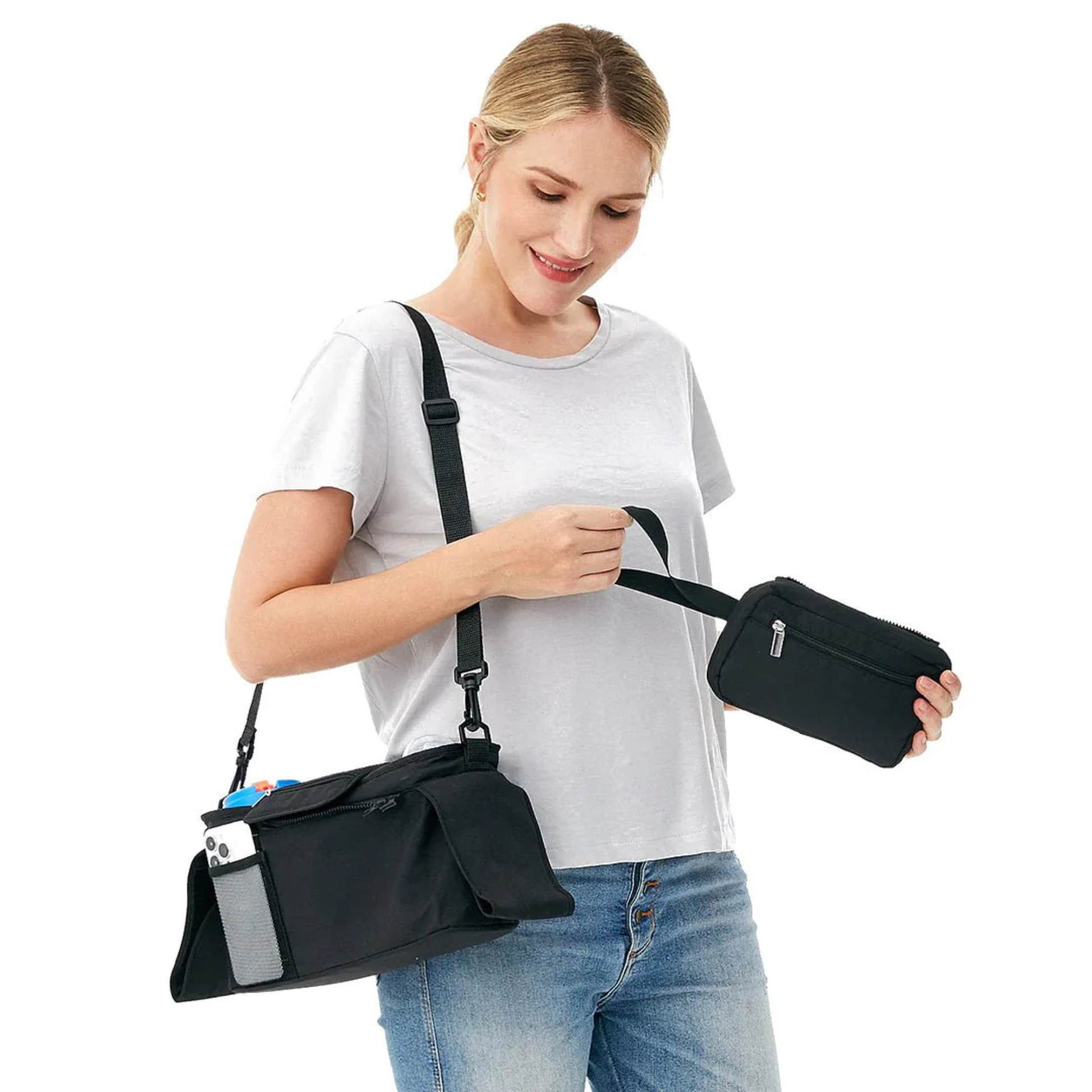 Organizador de Coche Momcozy con Portavasos