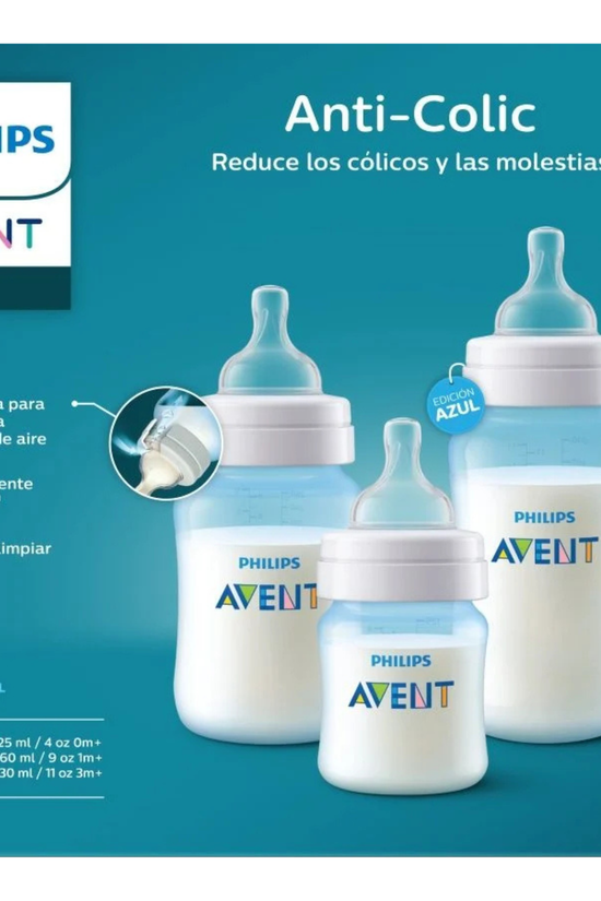 Mamadera Anticólico Avent con Sistema AirFree