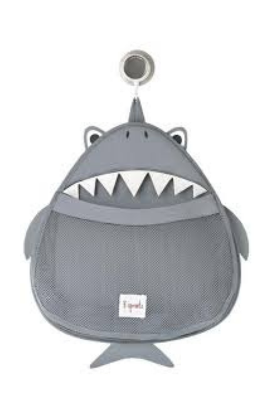 Organizador De Baño De Bebés y Niños 3 Sprouts Ballena Gris