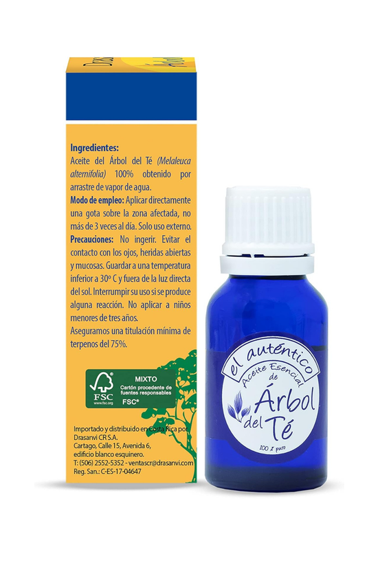 Aceite Esencial De Árbol de Té Drasanvi 100% Puro 18 Ml