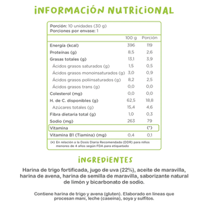 CAJA DE COOKIDS SALUDABLES KUNA LIMÓN 30 GR