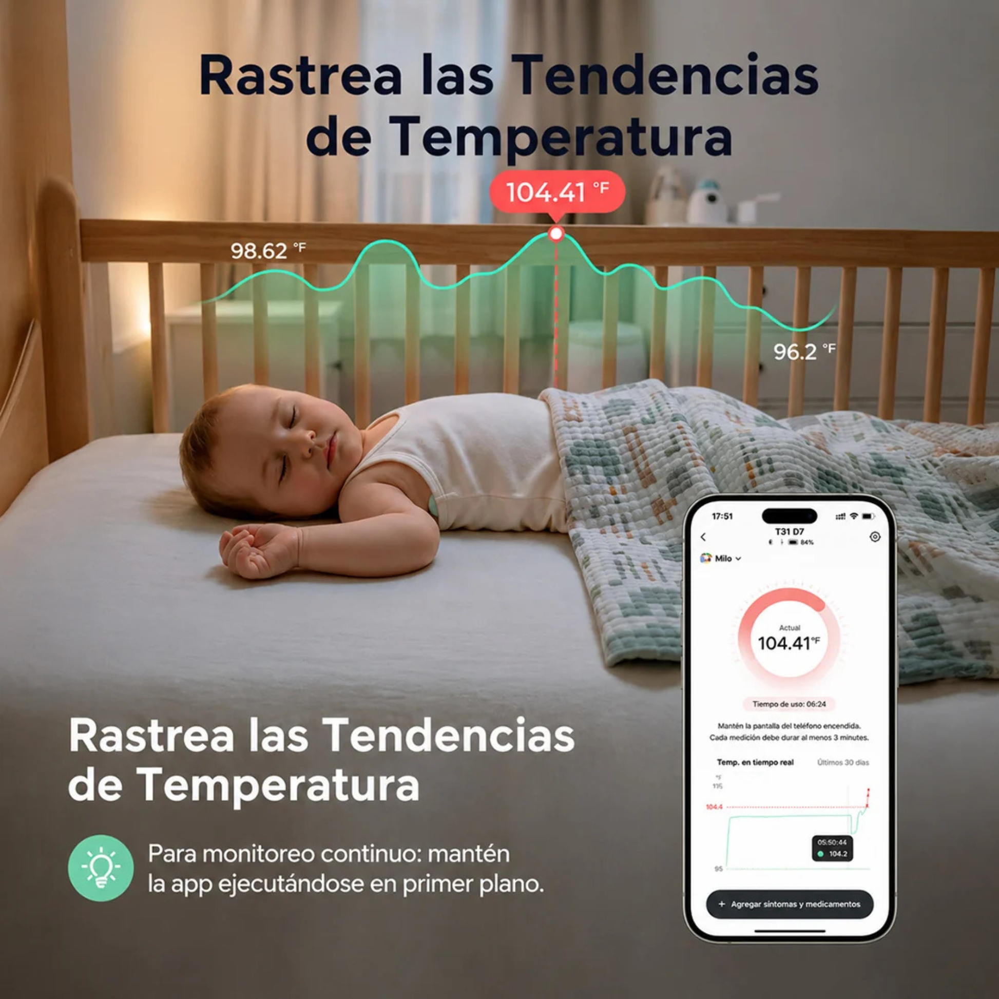 Termómetro Continuo Momcozy para Bebé