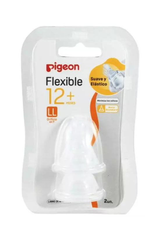 Repuesto Tetina Pigeon Flexible x2 Unidades (Boca Standard)