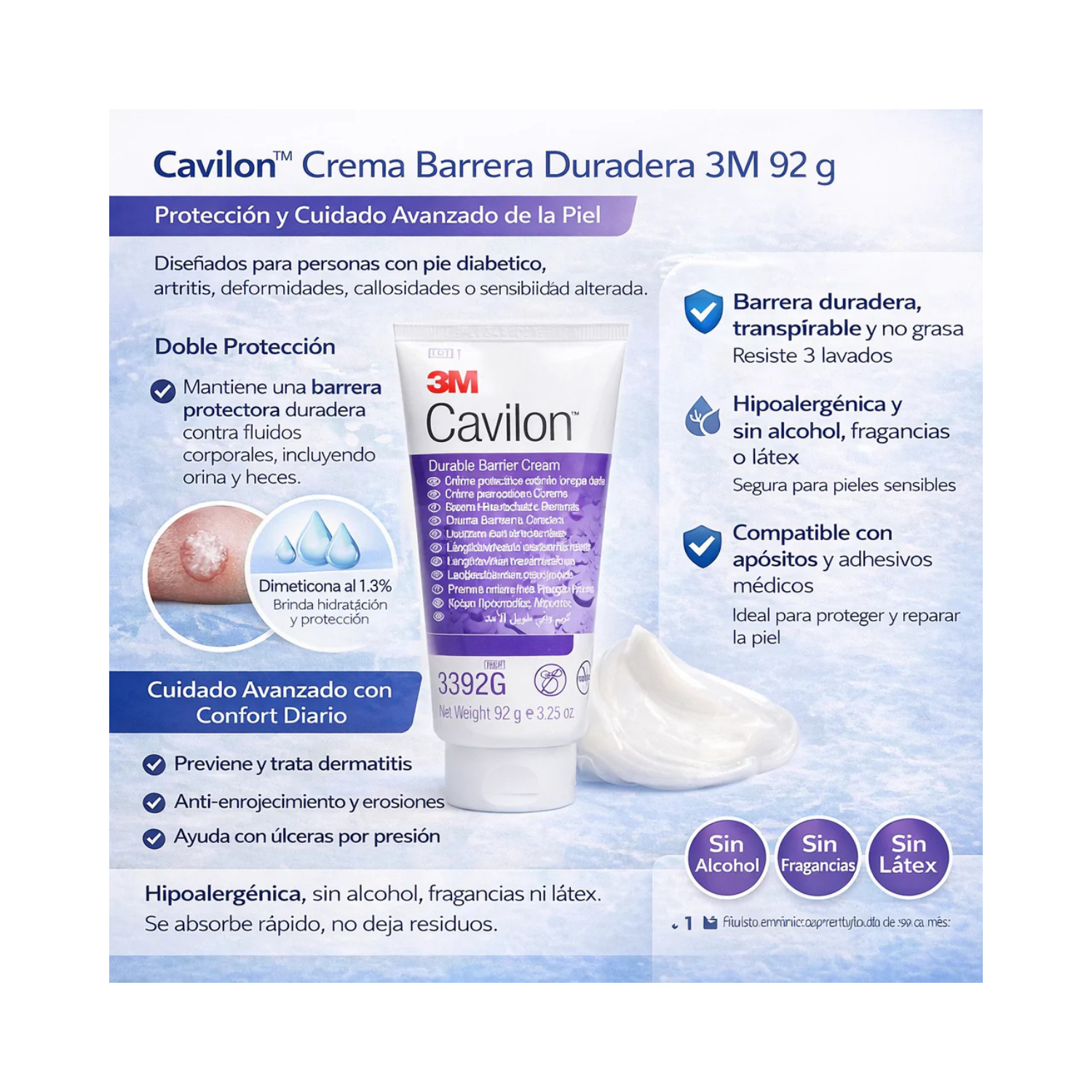 Cavilon Crema Protector Cutáneo 92 Gr 3M