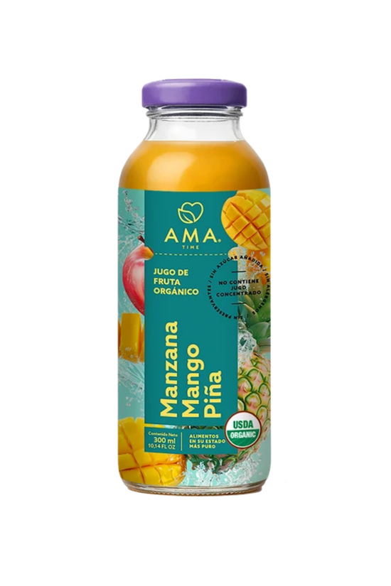 Jugo Orgánico Manzana Mango Piña 300 Ml.