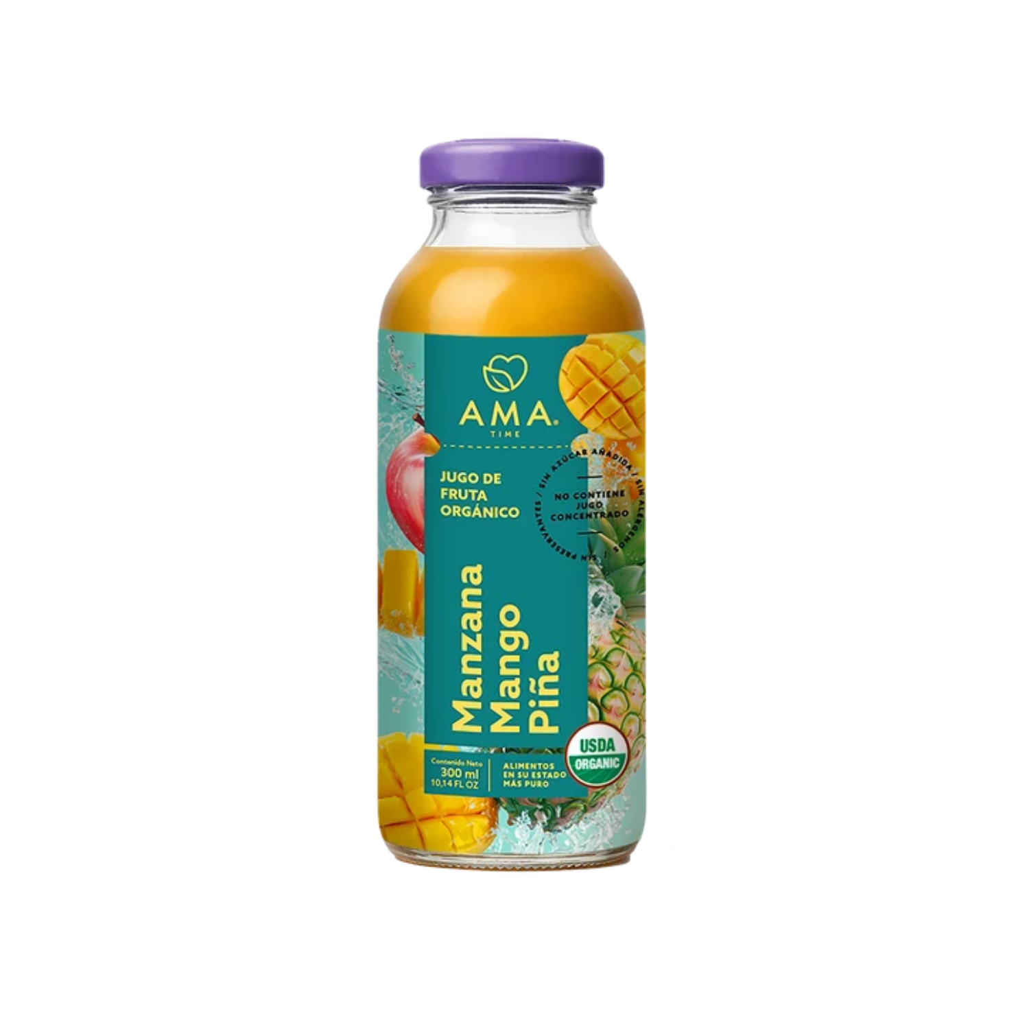 Jugo Orgánico Manzana Mango Piña 300 Ml.