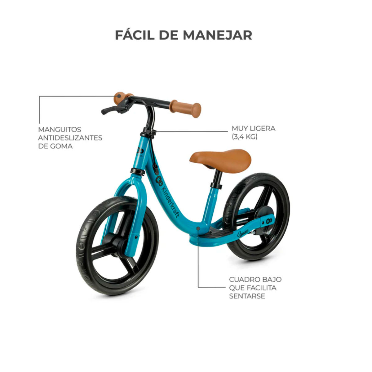 Bicicleta de Balance Kinderkraft SPACE Blue