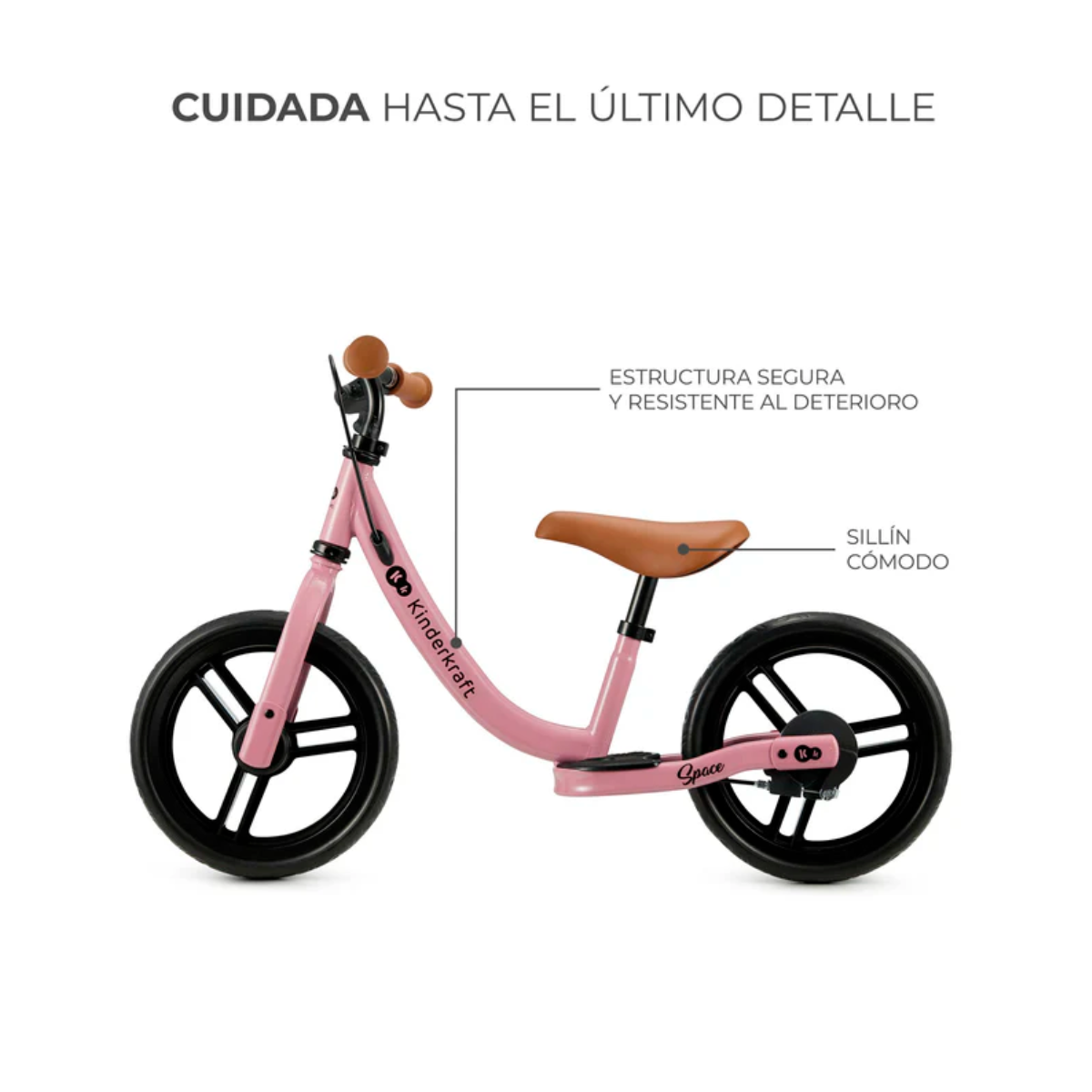 Bicicleta de Balance Kinderkraft SPACE Pink