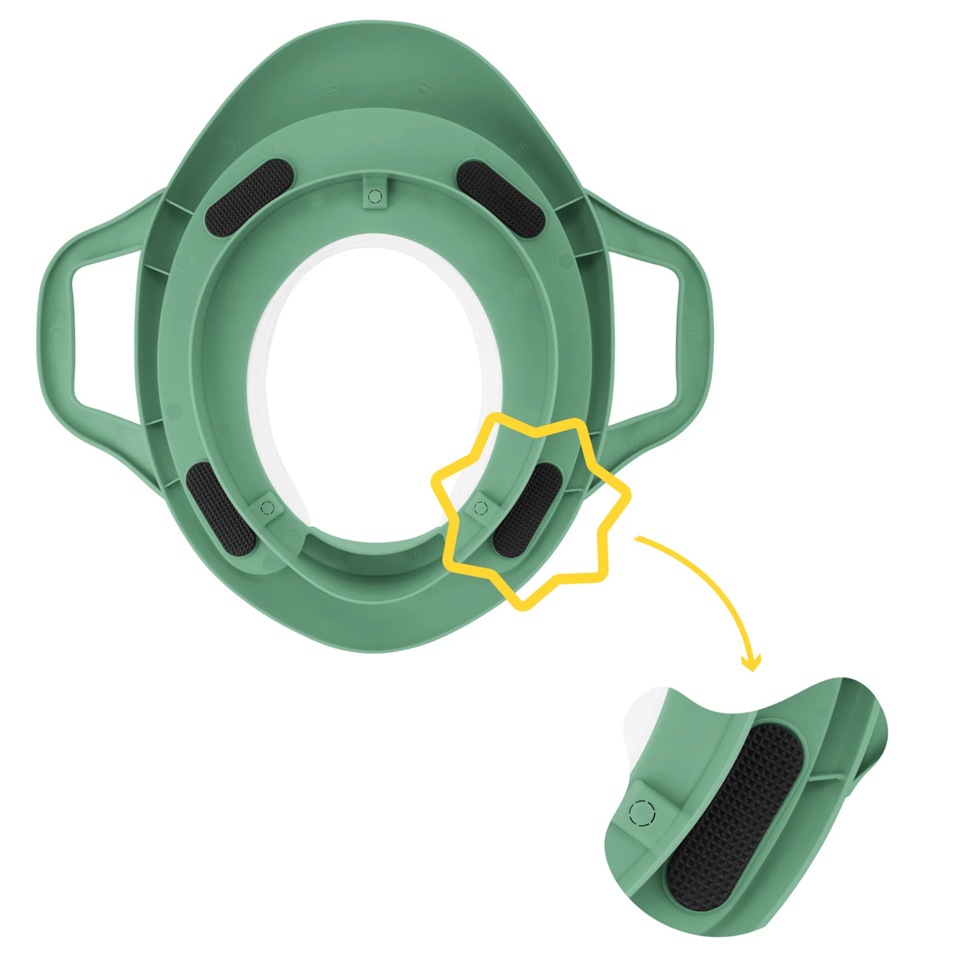 Adaptador Reductor de WC confortable con asas Badabulle