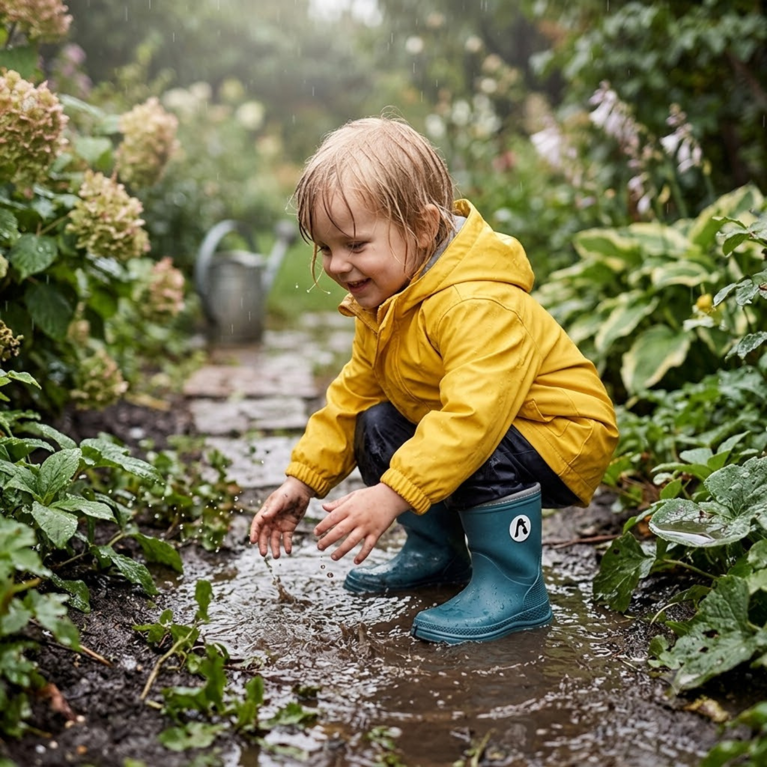 Botas De Agua Kids Caranca Azul