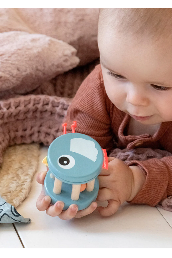 SONAJERO DE MADERA BIRDEE AZUL  DONE BY DEER