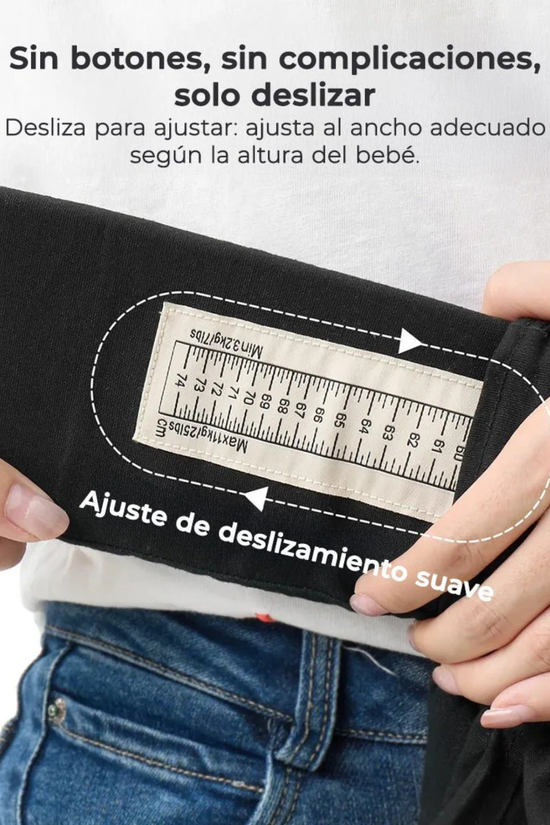 Portabebé Ergonómico WeeSnug para Recién Nacido Momcozy Color Negro