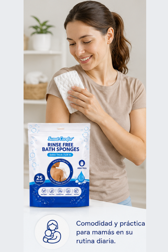 Esponjas Jabonosas Desechable Sweet Carefor 25 U.