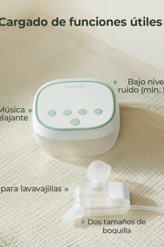 Aspirador Nasal Momcozy BreezyClear Pro Multifuncional 2 en 1 Grado Hospitalario